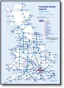 Great Britain passenger rail network map