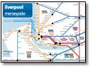 Liverpool Merseyside train /rail map
