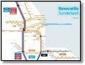Manchester train / rail network map