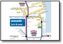 Newcastle train / rail network map