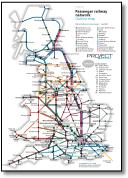 Great Britain passenger rail network map