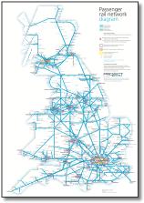 Grreat Britain passenger rail map 2000