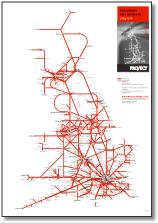 Grreat Britain passenger rail map 2000