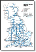 Great Britain passenger rail network map
