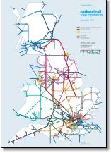 Great Britain train rail franchise map TOCs