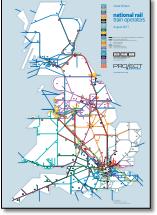 Great Britain train rail franchise map TOCs