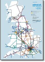 Great Britain train rail franchise map TOCs