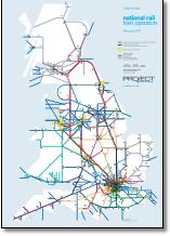Great Britain train rail franchise map TOCs