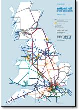 Great Britain train rail franchise map TOCs