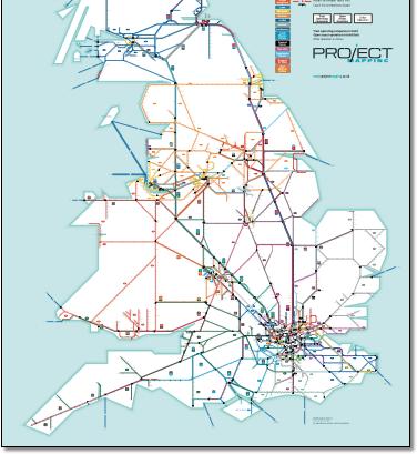 Great Britain train rail franchise map TOCs