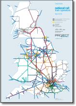 Great Britain train rail franchise map TOCs