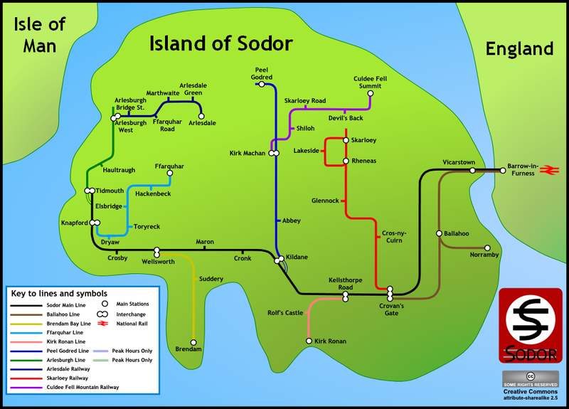 Sodor Island Map