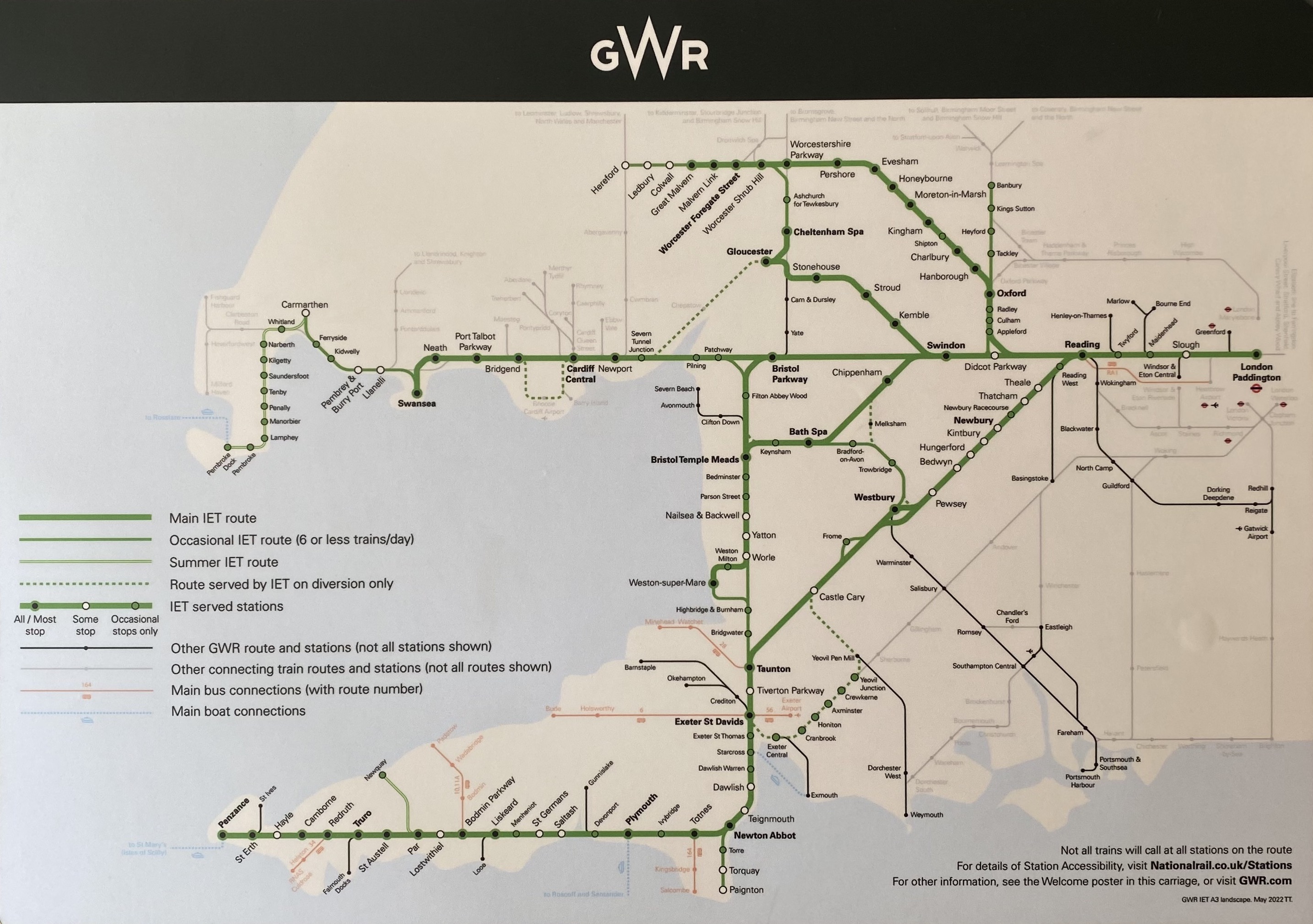 GWR Route Map Route Map, Transit Map, Subway Map, 44% OFF