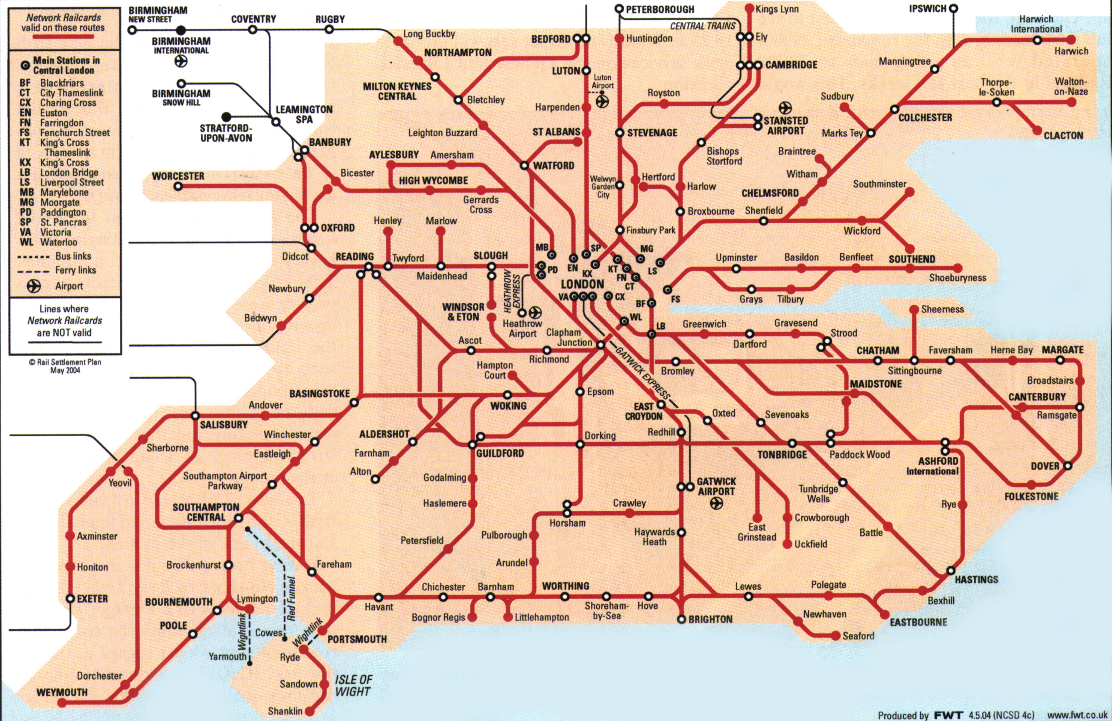 British Rail Map Of England - United States Map