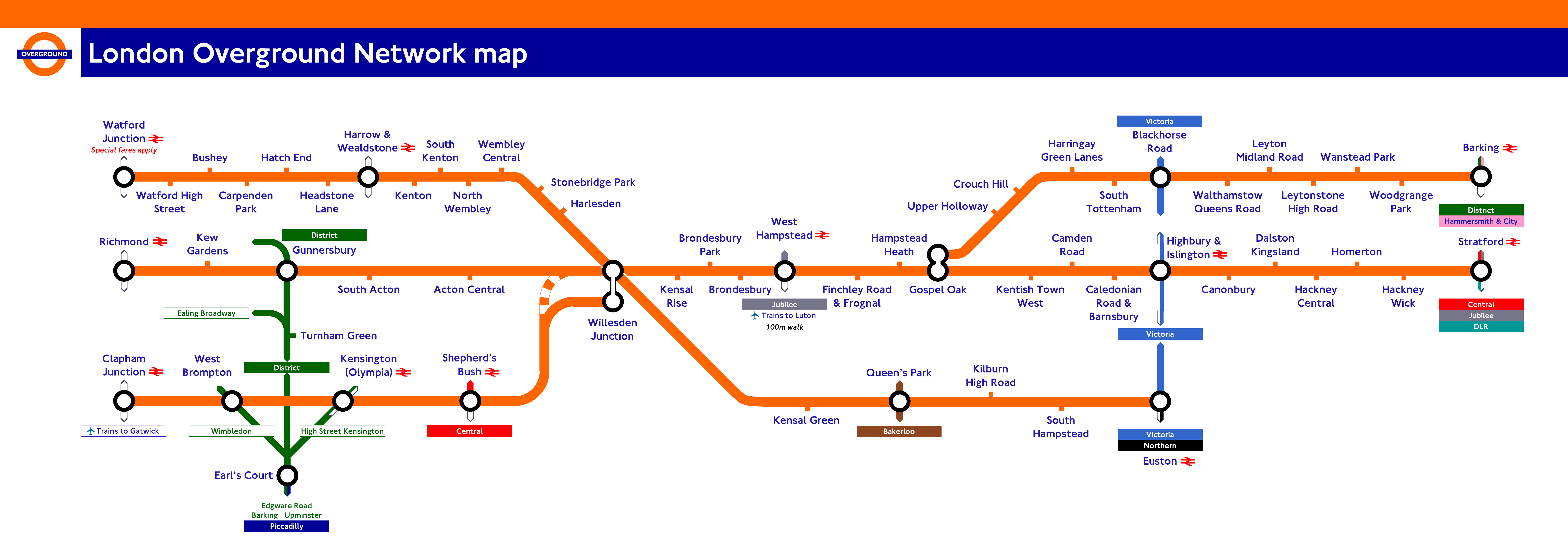 Map Of London Rail Network - Map of world