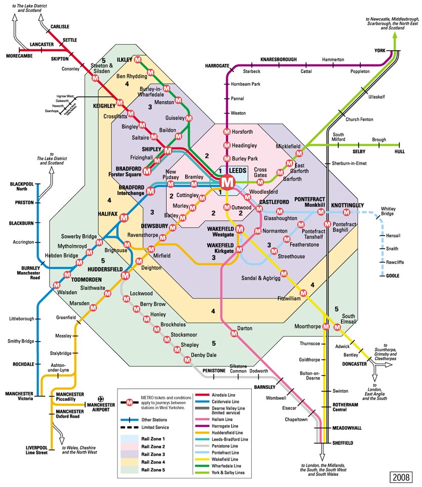 metro travel zones west yorkshire
