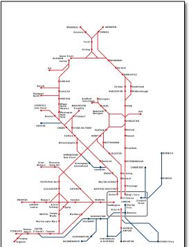 InterCity map 1985