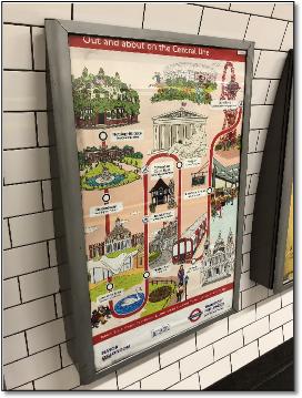 Central Line pictoral map 2021