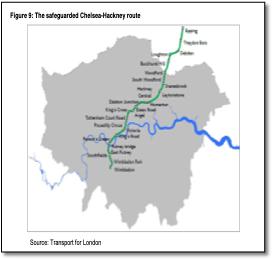 Crossrail 2 train rail map