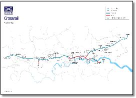 Crossrail train rail map