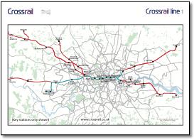 Crossrail train rail map