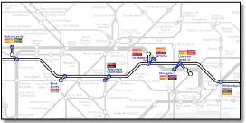Crossrail train rail map