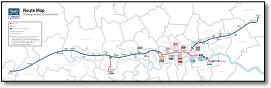 Crossrail train rail map