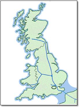 High speed lines map
