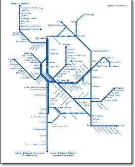 East Midlands train rail map