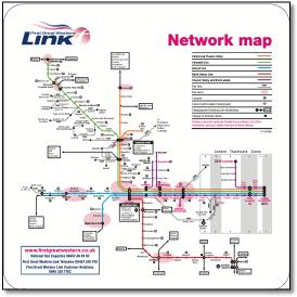 FGW Great Western rail train map