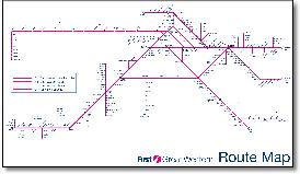 FGW Great Western rail train map
