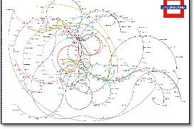 London Underground tube map  Underground map Francisco Dans twisted tube map