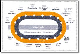 Glasgow Subway Underground map