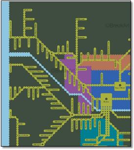 Glasgow & West rail map Mark McPhelim BreukArt