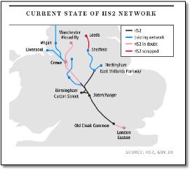 HS2 map February 2023