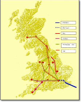 Maglev route map