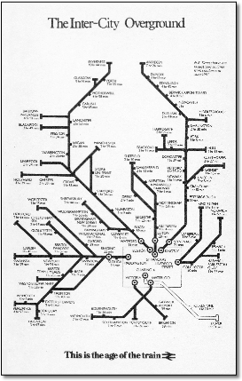 Inter-City overground map