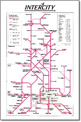 InterCity map 1985
