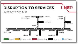 LNER disruption map