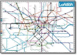 London train / rail / underground network map