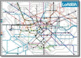 London train / rail / underground network map