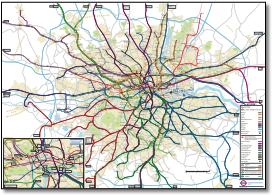 London & South East connections train rail map