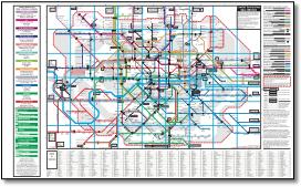 London & South East connections train rail map