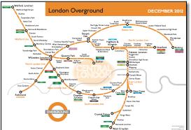 London Overground train rail map