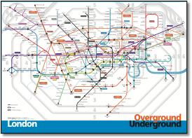 London Overground Underground Crossrail map Project Mapping Andrew Smithers
