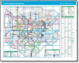 London tube train rail map
