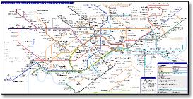 London Underground tube map 