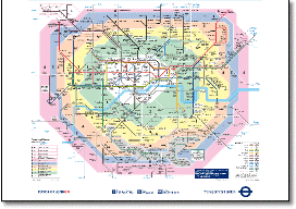 London Underground tube map 