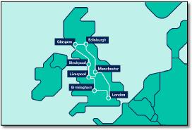 Virgin Trains network rail map