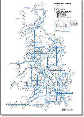 National Rail train map